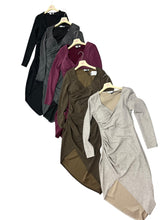 Carica l&#39;immagine nel visualizzatore di Gallery, Tubino asimmetrico ripreso a lato - abbigliamento - Stilosa
