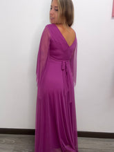 Carica l&#39;immagine nel visualizzatore di Gallery, Abito lungo tulle maniche velate - abbigliamento - Stilosa
