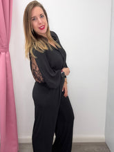 Carica l'immagine nel visualizzatore di Gallery, Pantalone palazzo in tessuto - abbigliamento - Artigli
