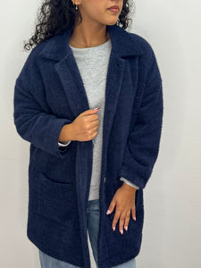 Cappotto pelosetto con collo - abbigliamento - Stilosa