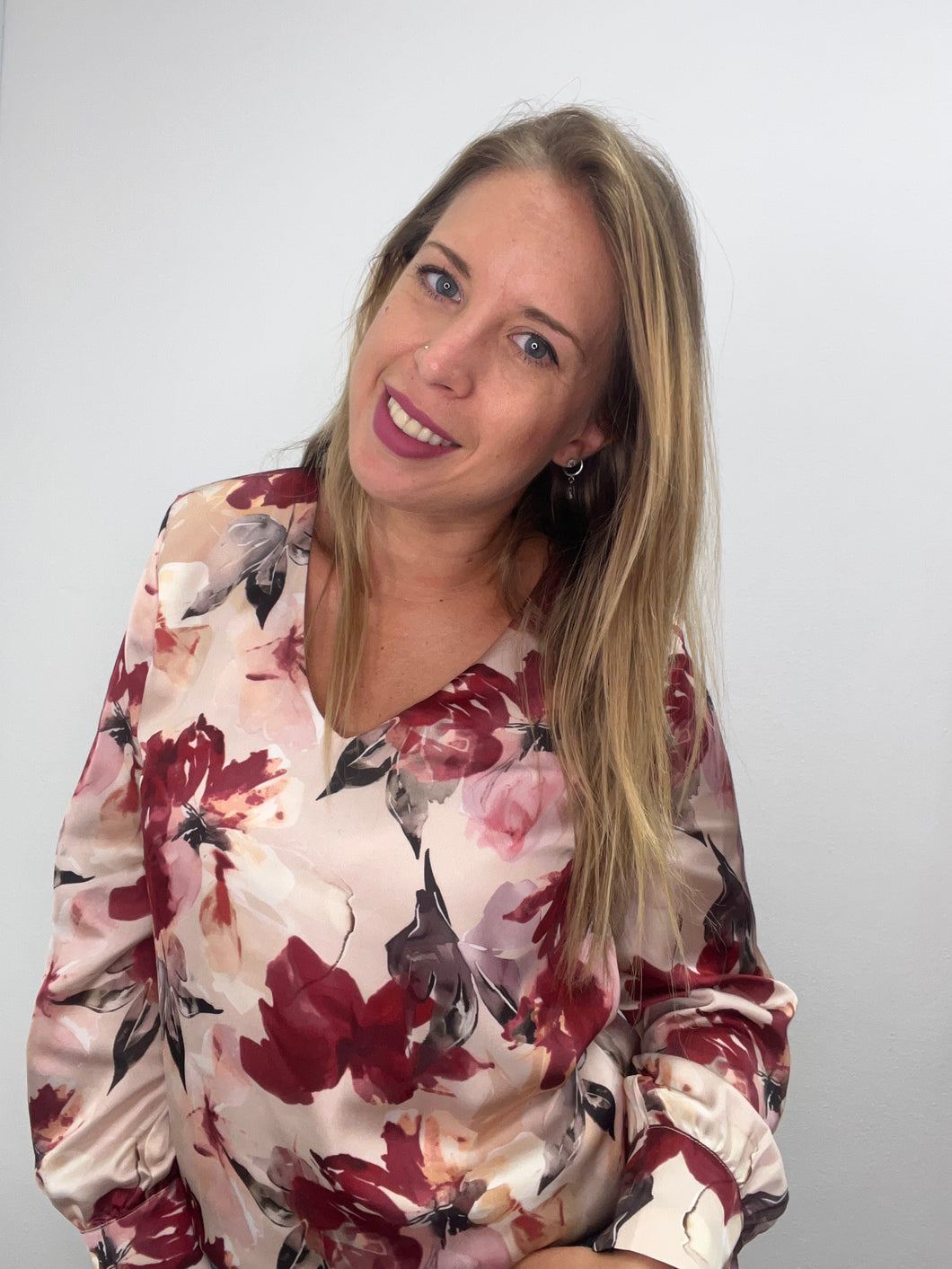 Blusa fantasia fiorita - abbigliamento - Jiveley