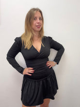 Carica l&#39;immagine nel visualizzatore di Gallery, Abito vita ripres manica lunga - abbigliamento - Stilosa
