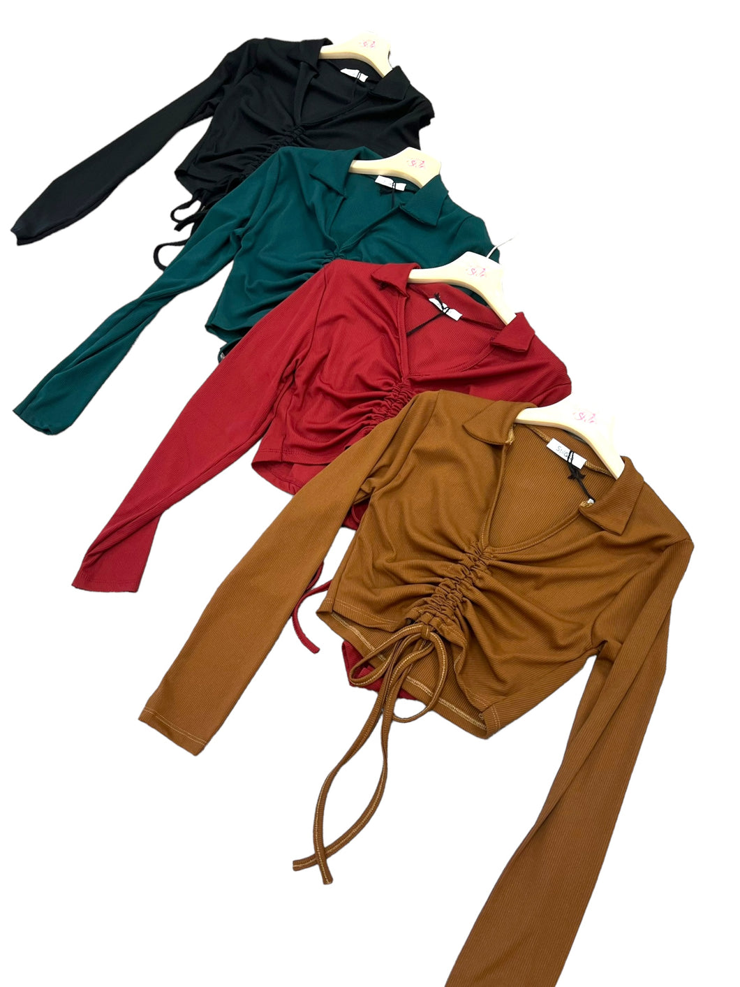 Maglia corta collo e lacci - abbigliamento - Stilosa