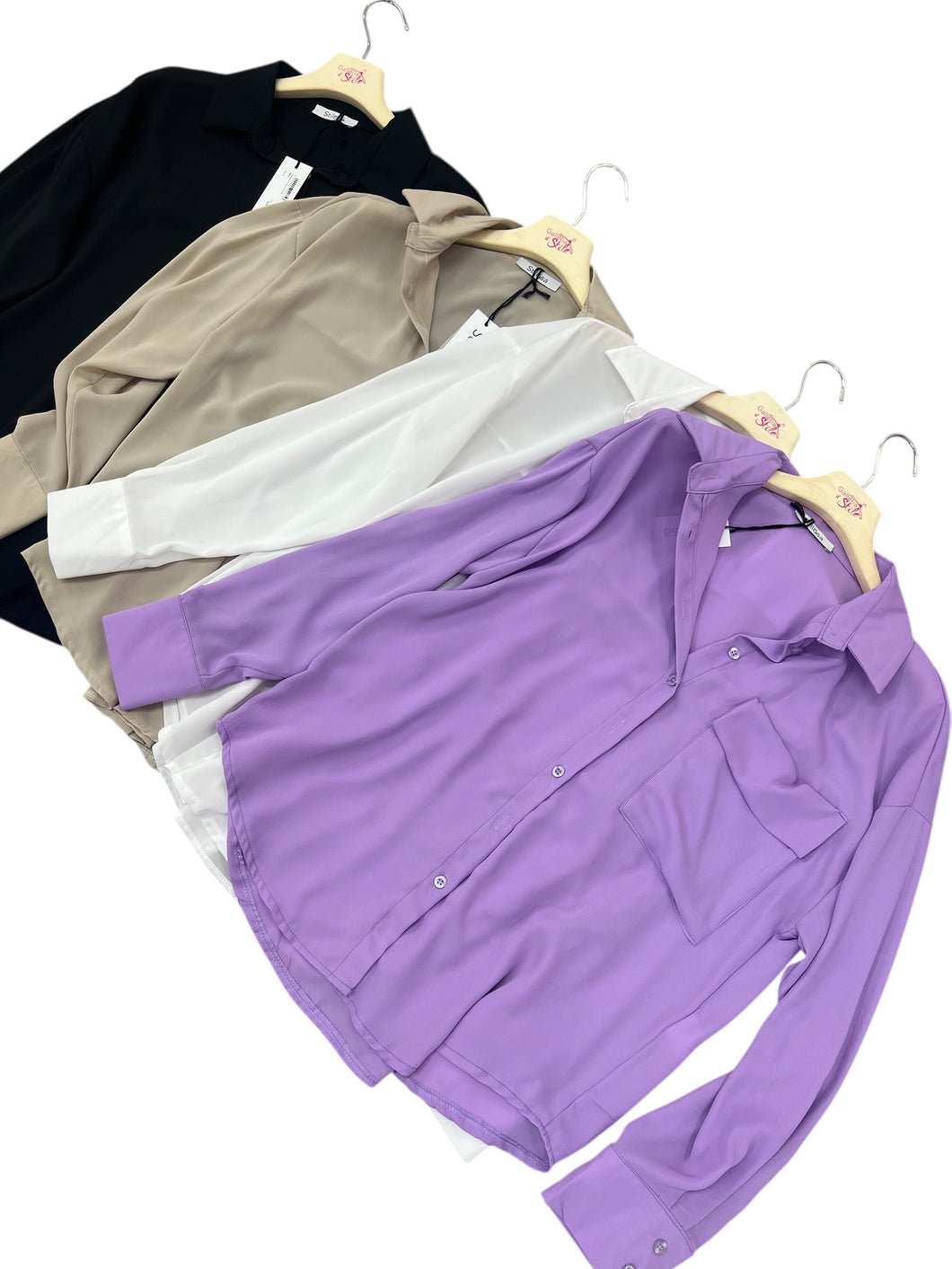 Camicetta con tasca sul seno - abbigliamento - Stilosa