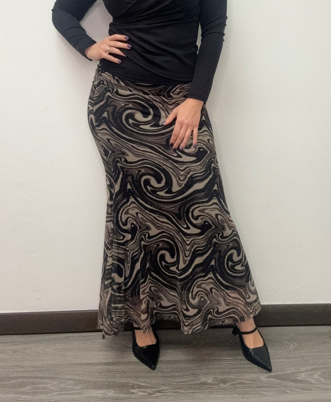 Gonna lunga tulle abstract - abbigliamento - TWO-WAY