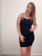 Carica l'immagine nel visualizzatore di Gallery, Abito costina con spalline di strass - abbigliamento - Stilosa
