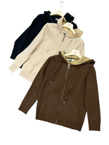 Giacca felpa con pelo interno - abbigliamento - Stilosa