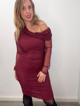 Carica l'immagine nel visualizzatore di Gallery, Abito tulle midi con scollo - abbigliamento - Stilosa
