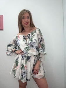 Abito lacci davanti fantasia - abbigliamento - Stilosa
