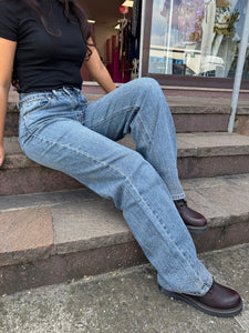 Jeans palazzo cascata strass 1113 - JEANS - Stilosa