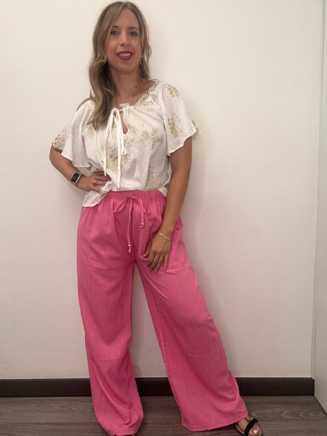 Panta palazzo lavorato - abbigliamento - Stilosa