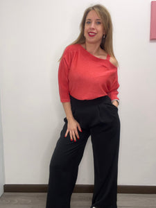 Pantalone palazzo con pinces - abbigliamento - Artigli