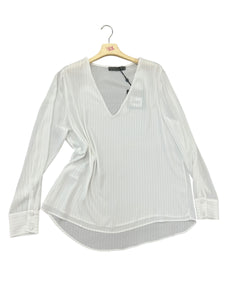 Blusa gessata filo lurex - abbigliamento - Jiveley