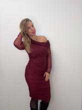 Carica l'immagine nel visualizzatore di Gallery, Abito tulle midi con scollo - abbigliamento - Stilosa
