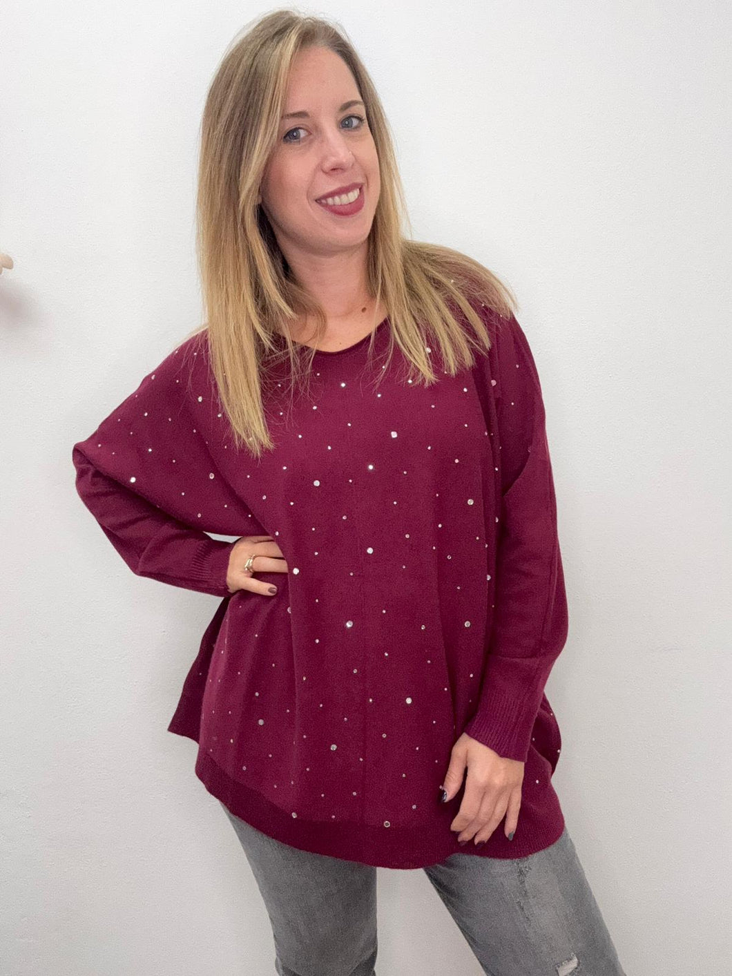 Maximaglia con punti luce asimmetrici - abbigliamento - Stilosa