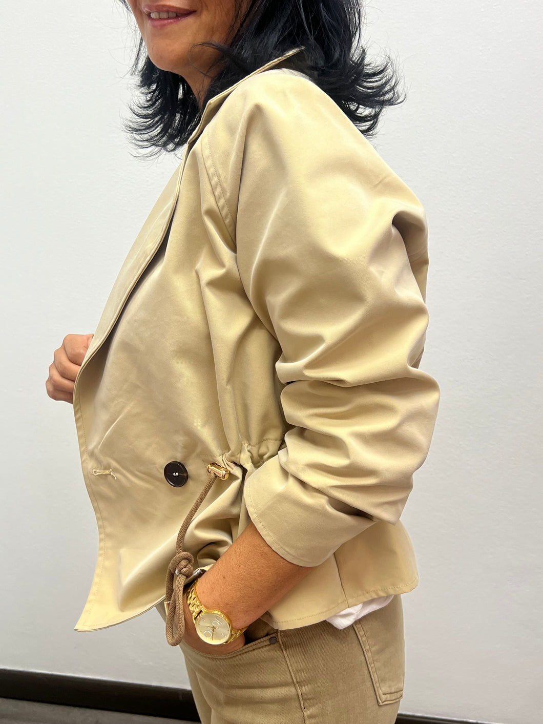 Trench doppiopetto corto - abbigliamento - Artigli