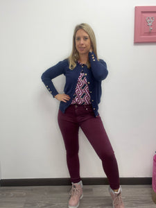 Jeans skinny vino e nero - abbigliamento - Stilosa