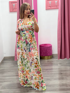 Abito lungo tulle fantasia - abbigliamento - Artigli