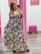 Carica l&#39;immagine nel visualizzatore di Gallery, Abito lungo con fiori rosa - abbigliamento - Stilosa
