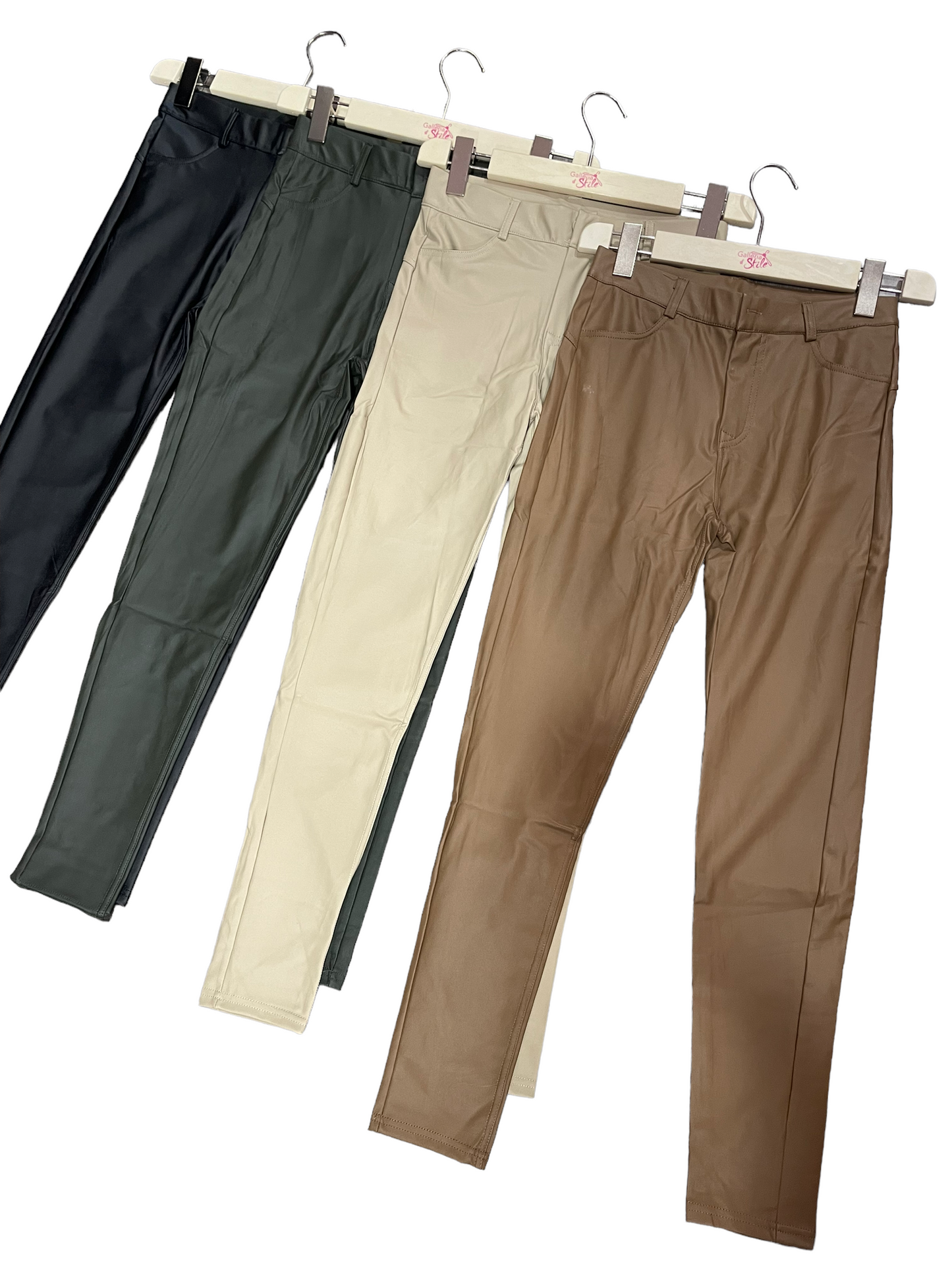 Pantalone ecopelle 5 tasche - abbigliamento - Stilosa